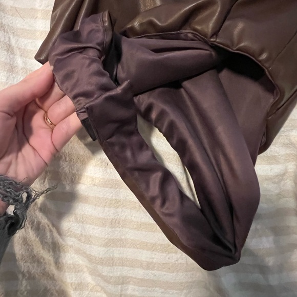 Zara faux leather bodysuit - Picture 3 of 5